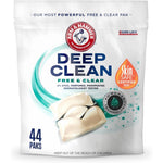 Arm and Hammer deep clean free and clear laundry detergent power paks front view