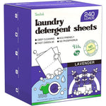 Soulink Lavender Laundry Detergent Sheets front view of 240 loads packaging.
