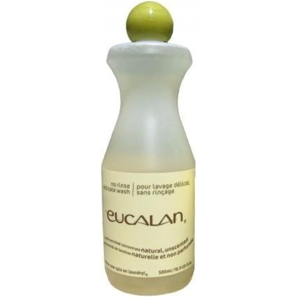 Eucalan No Rinse Delicate Wash Natural Unscented 16.9 Ounce front view authentic USA imported bottle