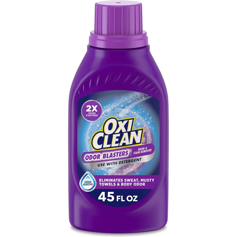 OxiClean Odor Blasters Liquid 45 Fluid Ounce front view laundry booster