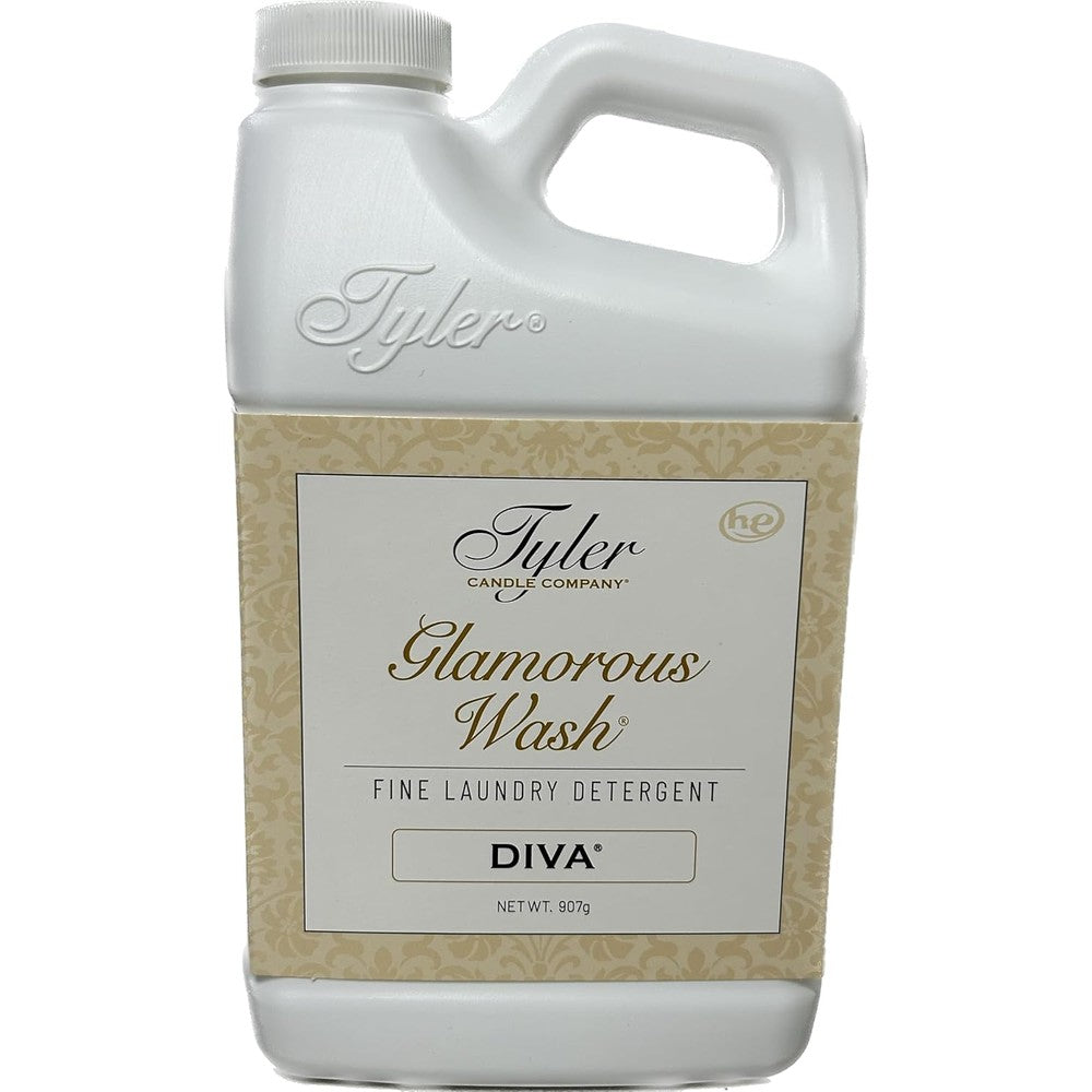 Tyler Candle Company Diva Glam Wash Laundry Detergent front view luxury laundry soap