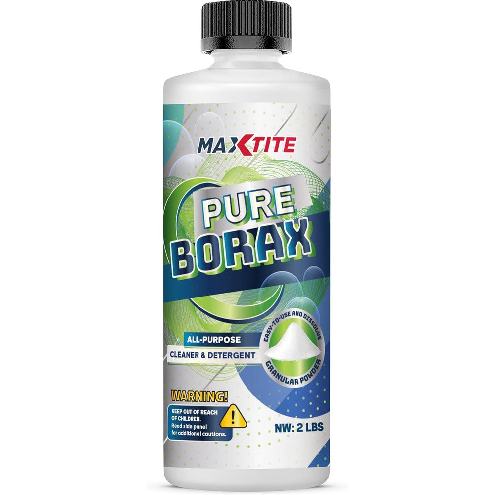 MAXTITE Pure Borax 2 pound bottle front view laundry booster