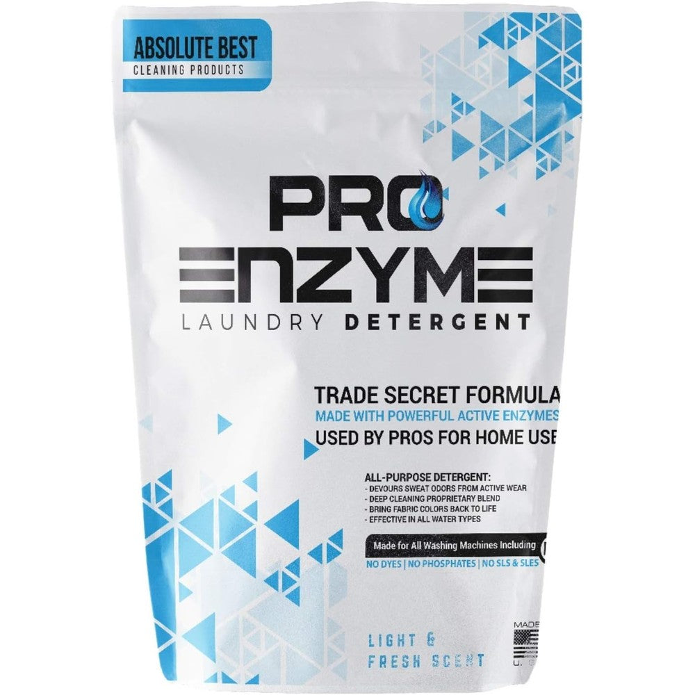 Absolute Best Cleaning Products Pro-Enzyme Laundry Detergent Powder front view 96 loads bag