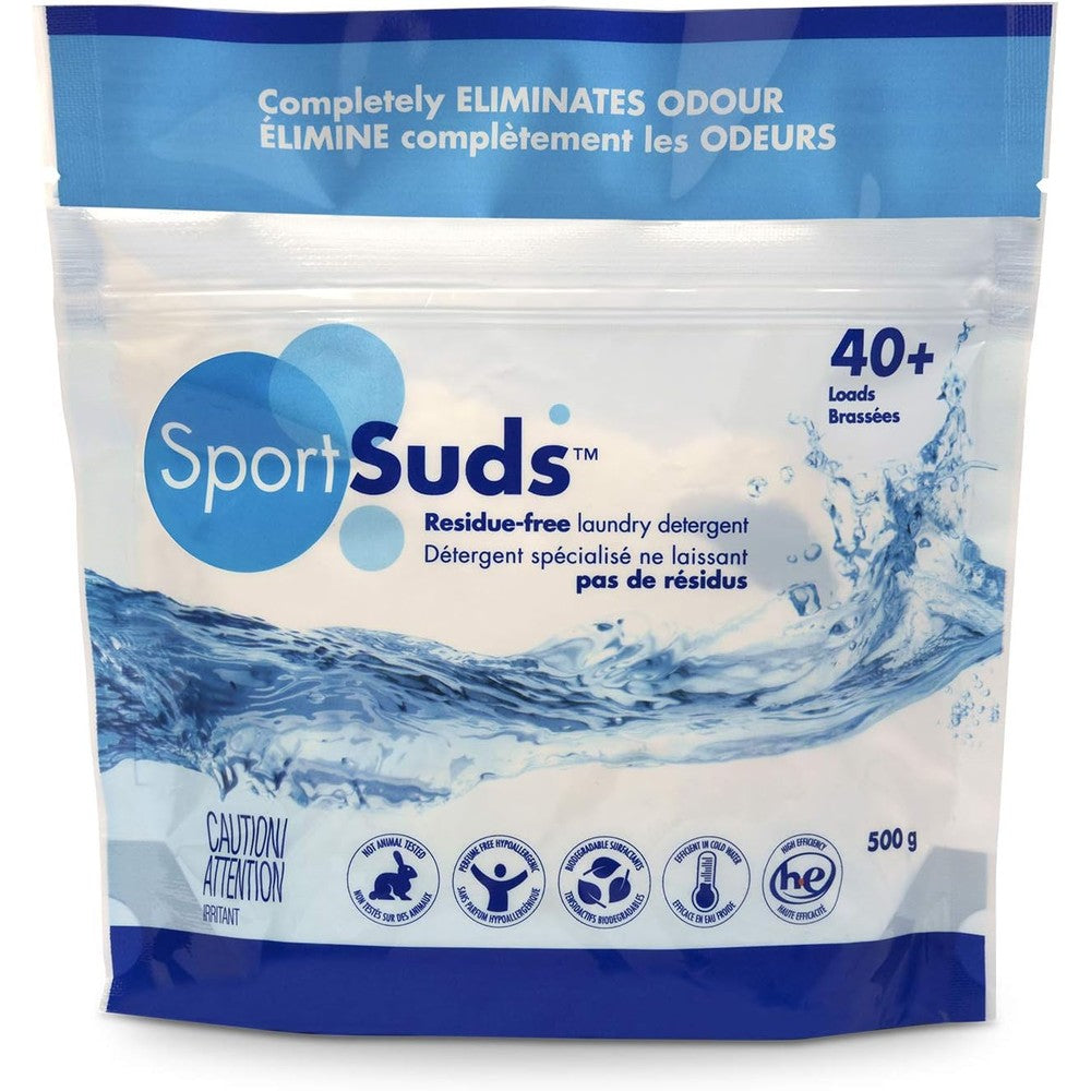 Sport Suds Laundry Detergent 500 grams front view odor eliminator powder