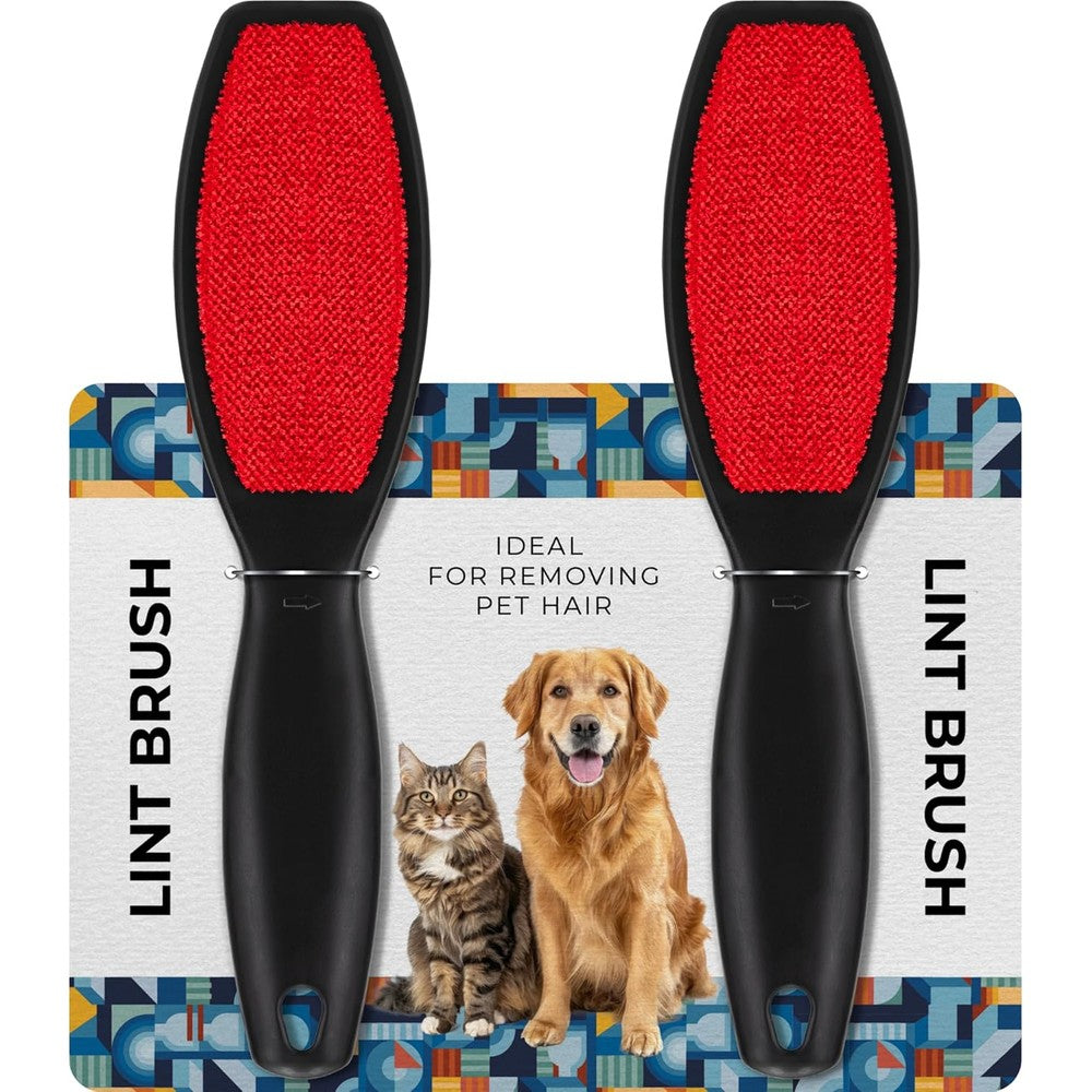 DecorRack Double Sided Lint Brush front view pet hair remover