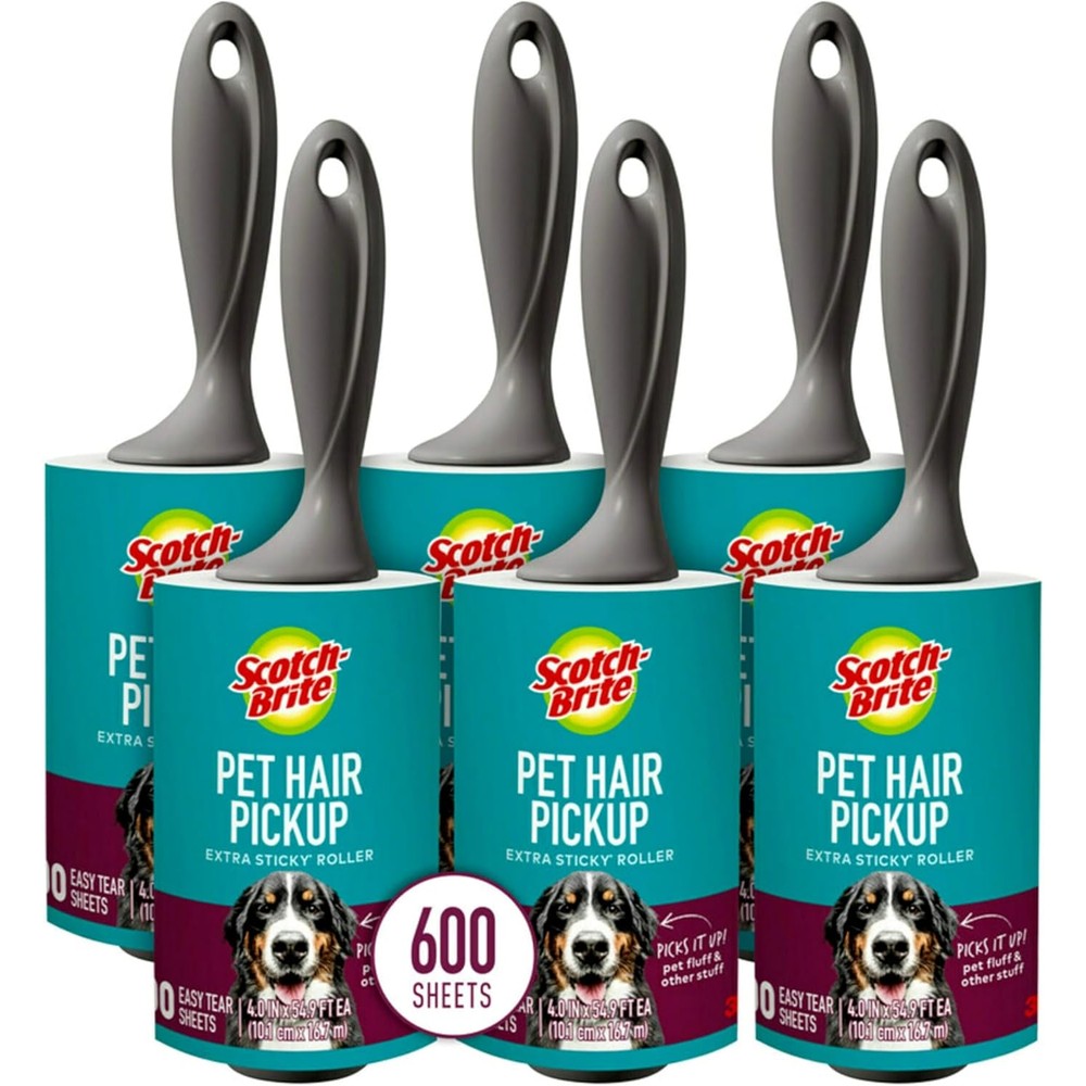 Scotch-Brite Pet Extra Sticky Lint Roller front view for pet hair removal
