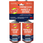 Scotch-Brite Everyday Clean Lint Roller twin pack front view for pet hair removal.