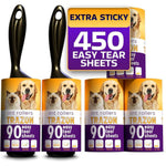 Trazon Lint Roller Value Pack front view 450 sheets pet hair remover.