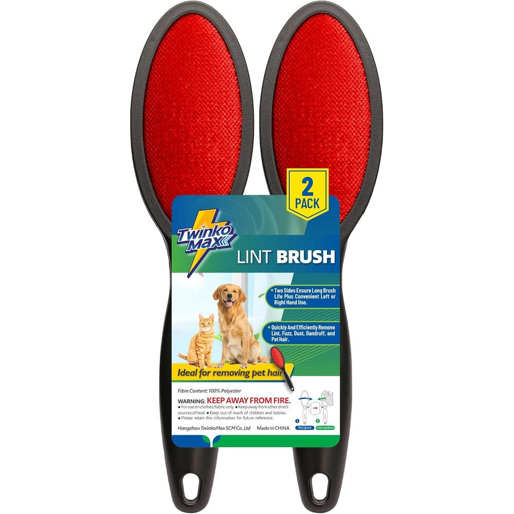 Twinko Max Lint Brush front view reusable pet hair remover.
