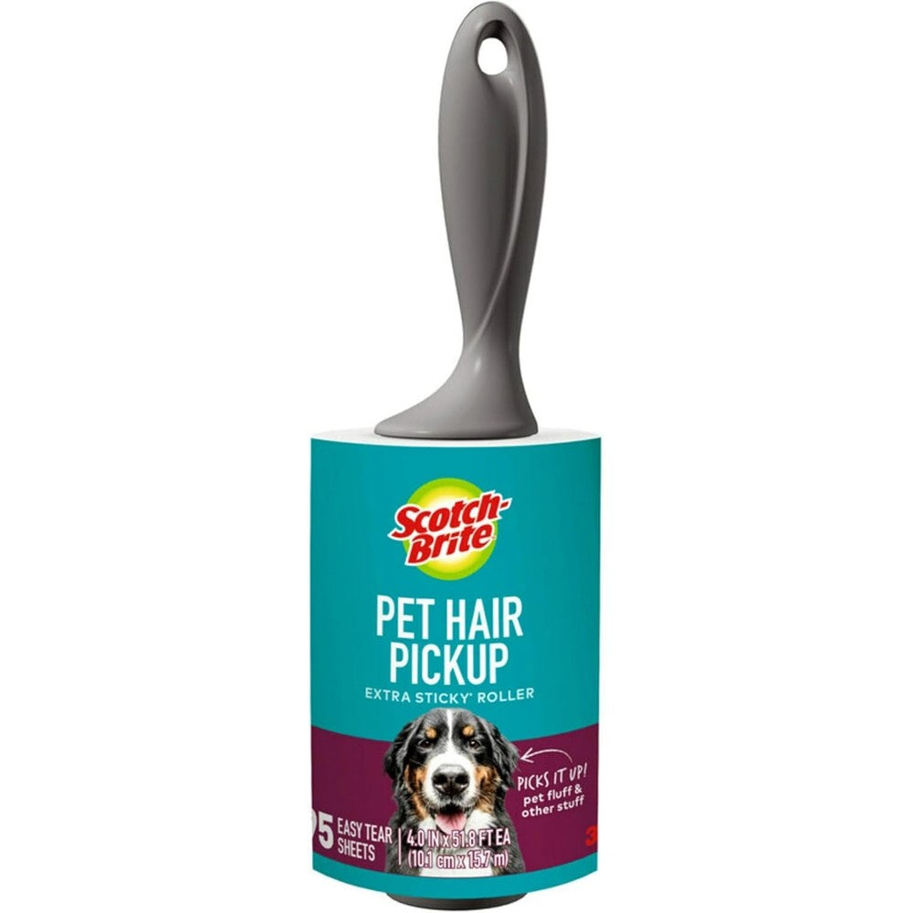 Scotch-Brite Pet Hair Pickup Extra Sticky Lint Roller front view pet hair remover