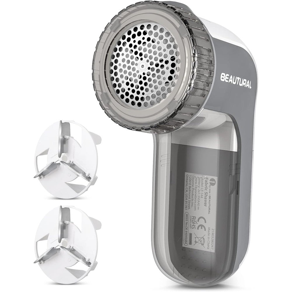 Beautural Fabric Shaver Gray front view lint remover for sweaters