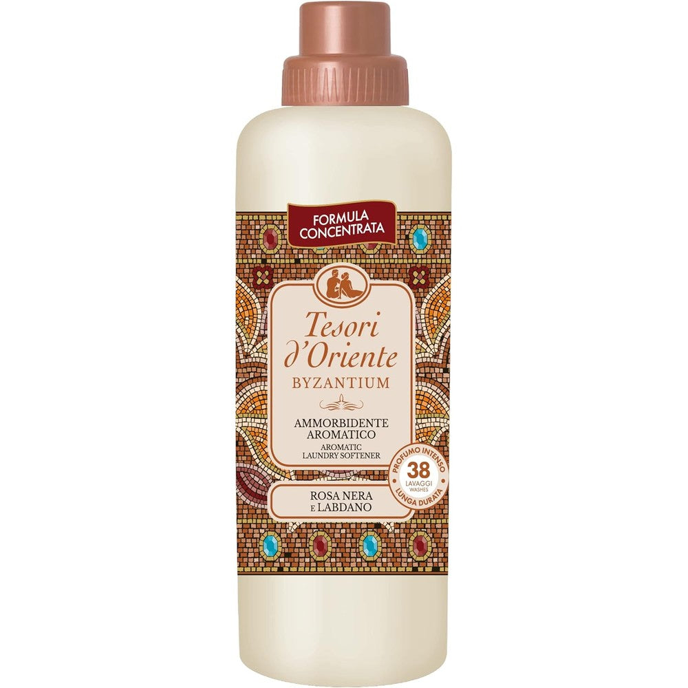 Tesori d'Oriente Byzantium Fabric Softener 760ml bottle with mosaic design front view