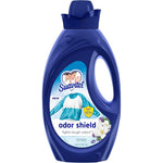 Suavitel Odor Shield Liquid Fabric Softener 46 Ounce front view laundry odor eliminator.