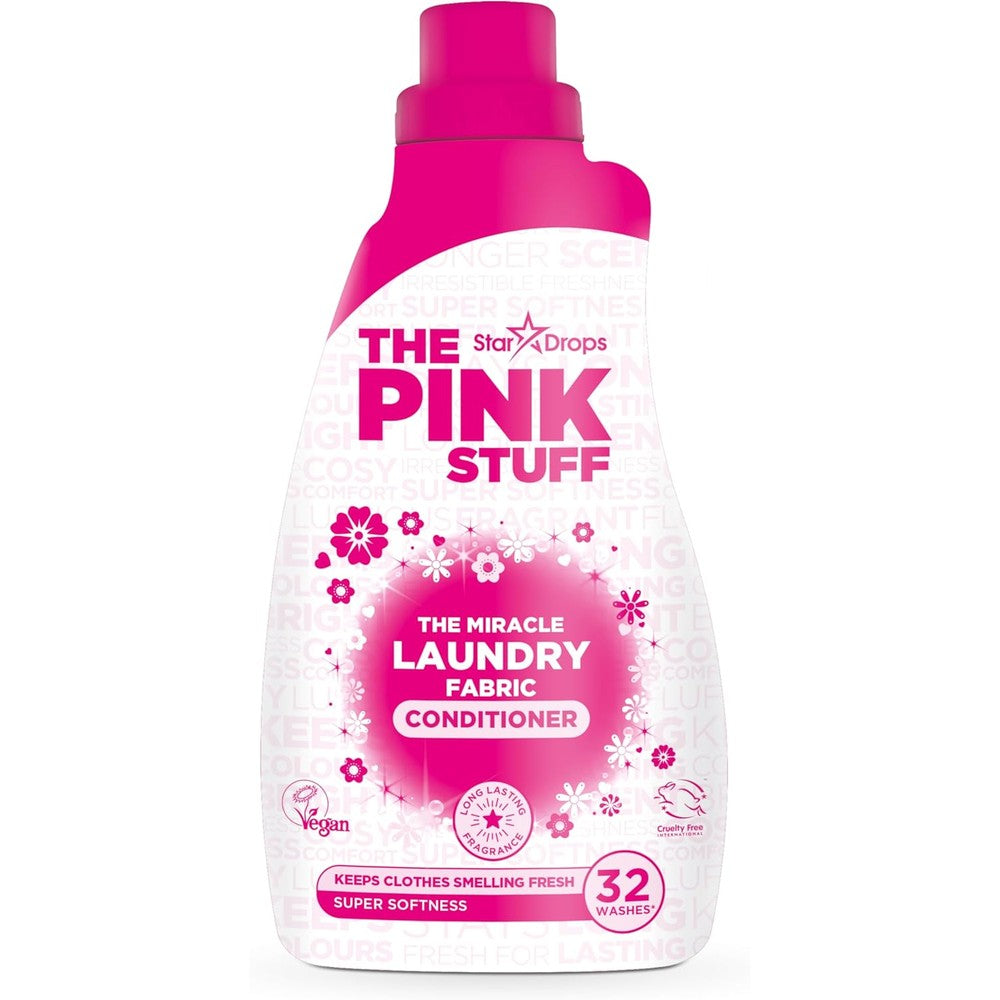 The Pink Stuff Miracle Laundry Fabric Conditioner 960ml front view bottle