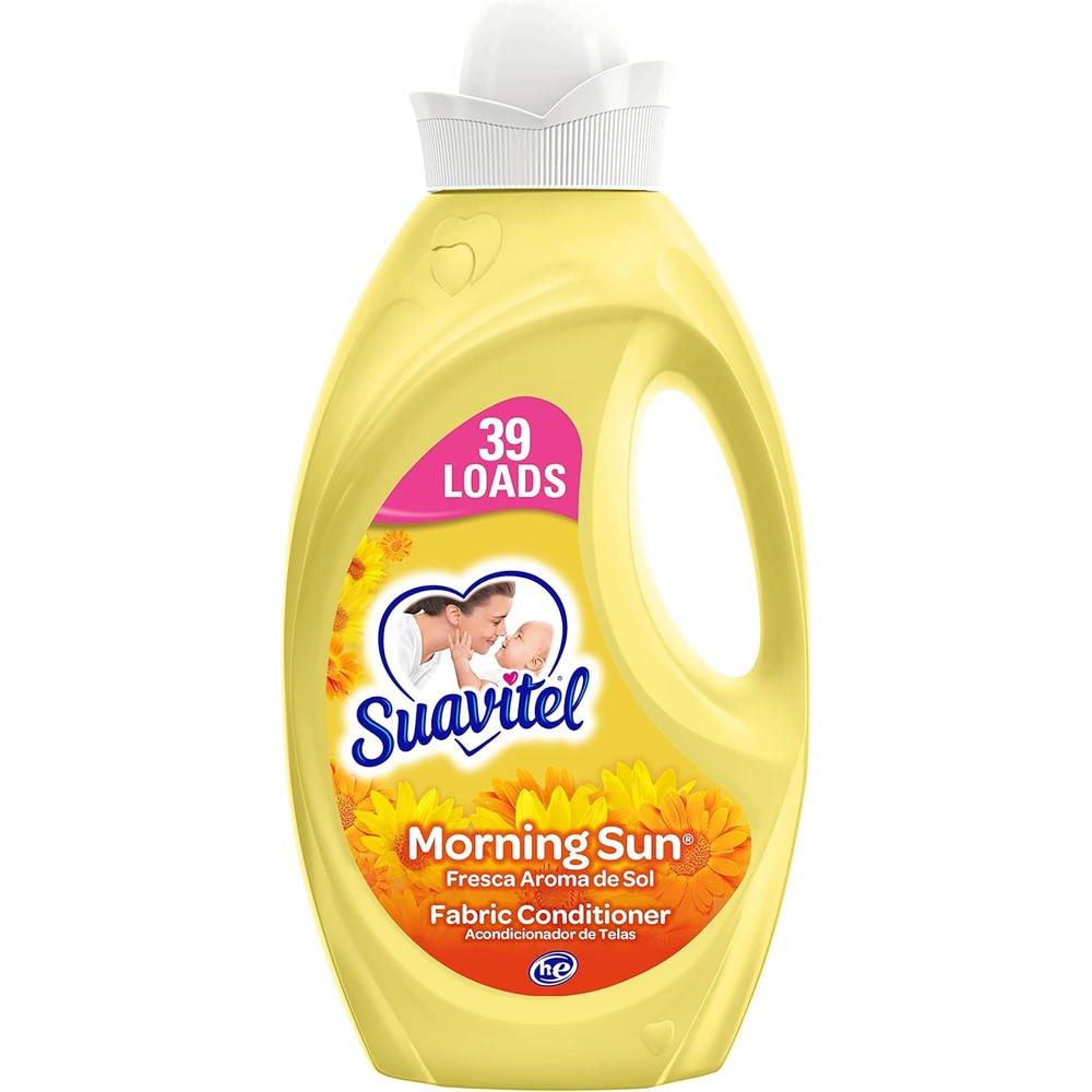 Suavitel Morning Sun Liquid Fabric Softener 46 ounce front view laundry care