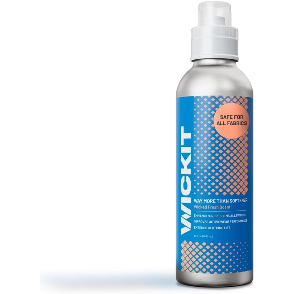 Wickit Way More Than Softener 34 Fluid Ounces front bottle view laundry additive