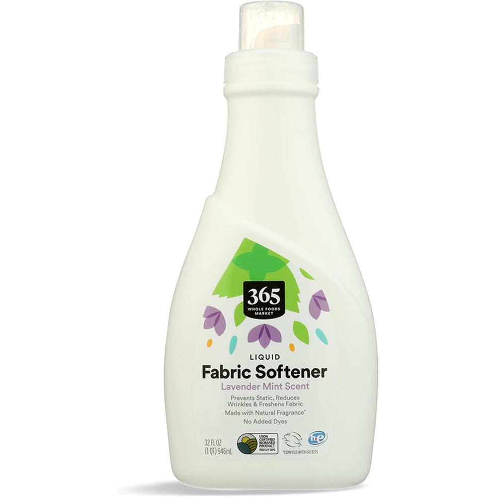 365 by Whole Foods Market Liquid Fabric Softener Lavender Mist front view eco friendly laundry