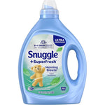 Snuggle SuperFresh Liquid Fabric Softener Morning Breeze front view for odor elimination.