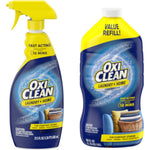 OxiClean Household Laundry Stain Remover Bundle Pack front view showing spray and refill bottles.