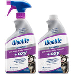 Bissell Woolite Advantage Pet Stain and Odor Remover plus Oxy 2-pack front view for carpet cleaning.