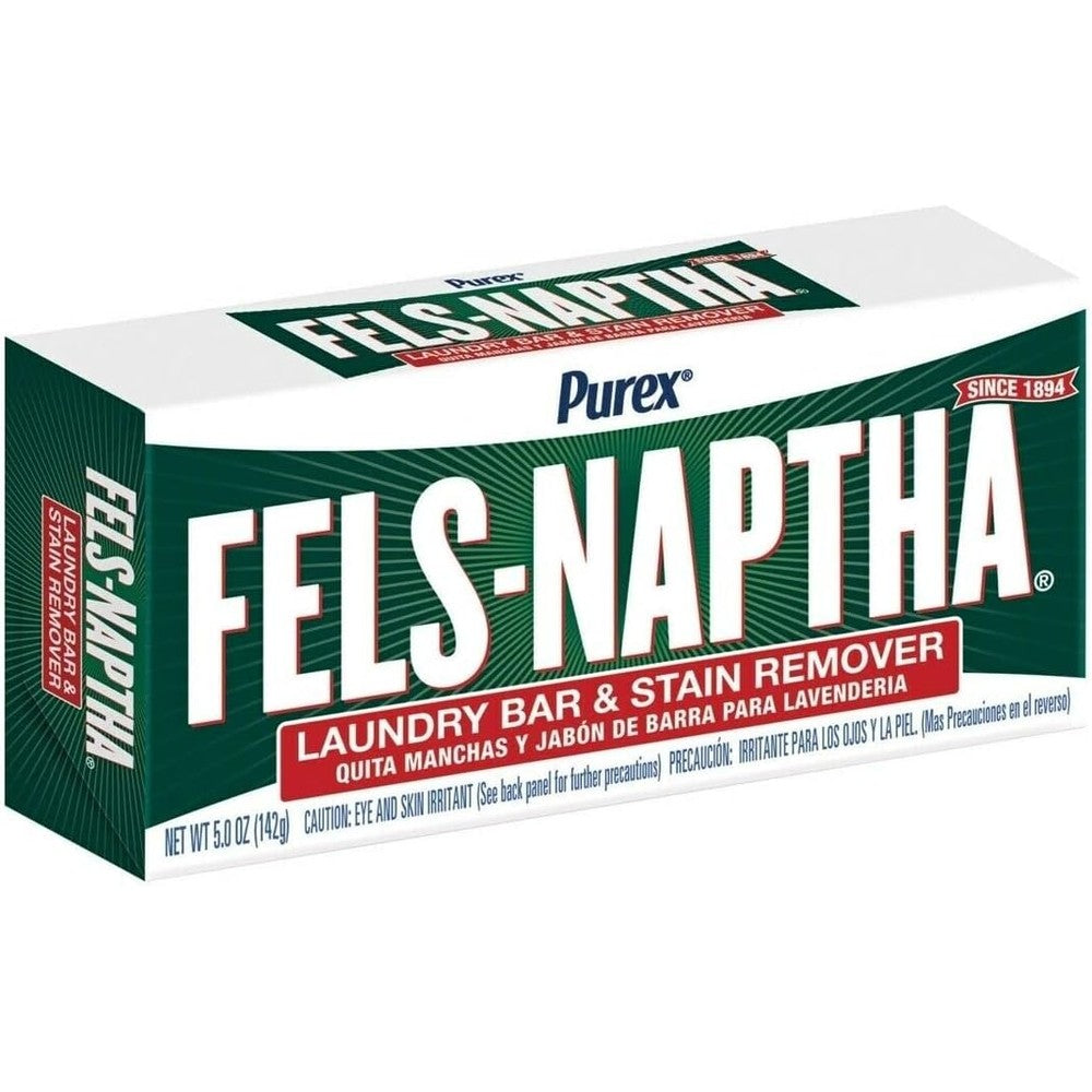 Fels Naptha Laundry Soap Bar 2 Pack front view imported stain remover