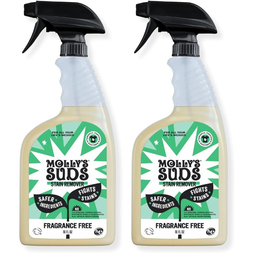 Molly's Suds Stain Remover Spray front view authentic USA laundry care