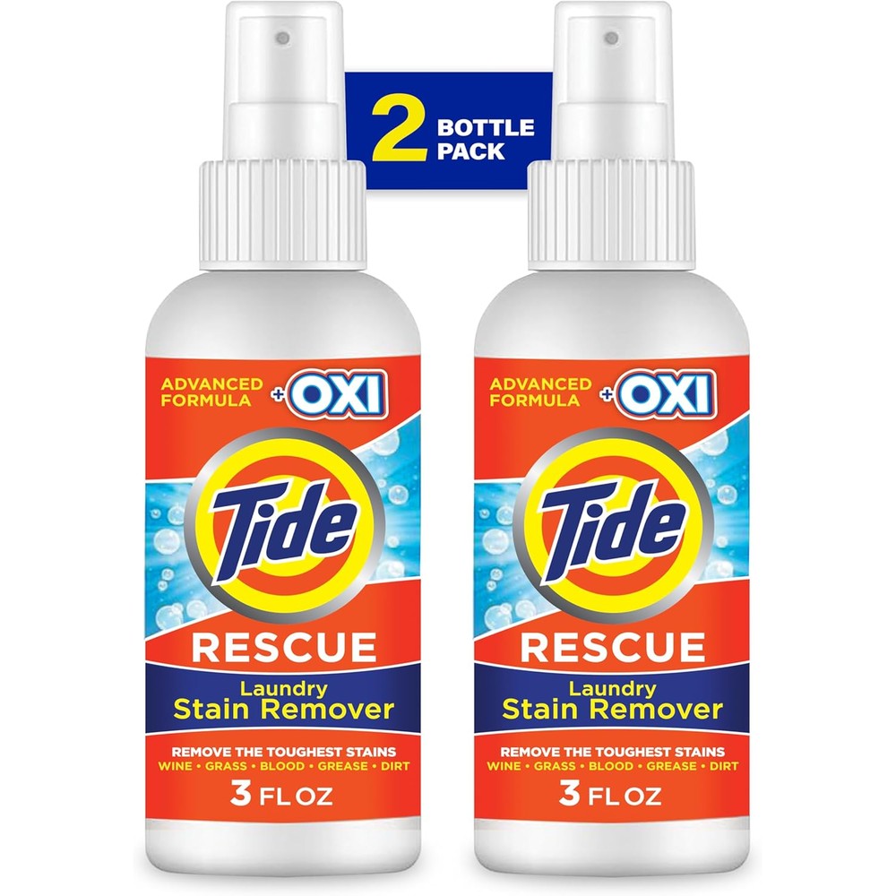 Tide Laundry Stain Remover Spray with Oxi front view travel size