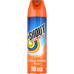 Shout Advanced Grease Busting Foam 18 Ounce front view laundry stain remover