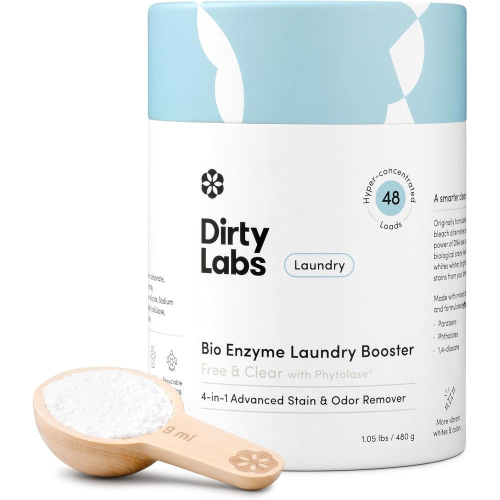 Dirty Labs Scent Free Bio Enzyme Laundry Booster front view authentic USA import