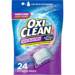 OxiClean Odor Blasters 24 Count front packaging laundry stain remover paks.