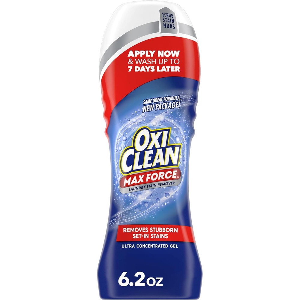 OxiClean Max Force Laundry Stain Remover Gel Stick front view imported laundry pre-treater