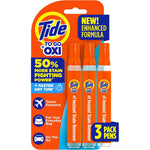 Tide To Go Instant Stain Remover Pen 3 count pack front view