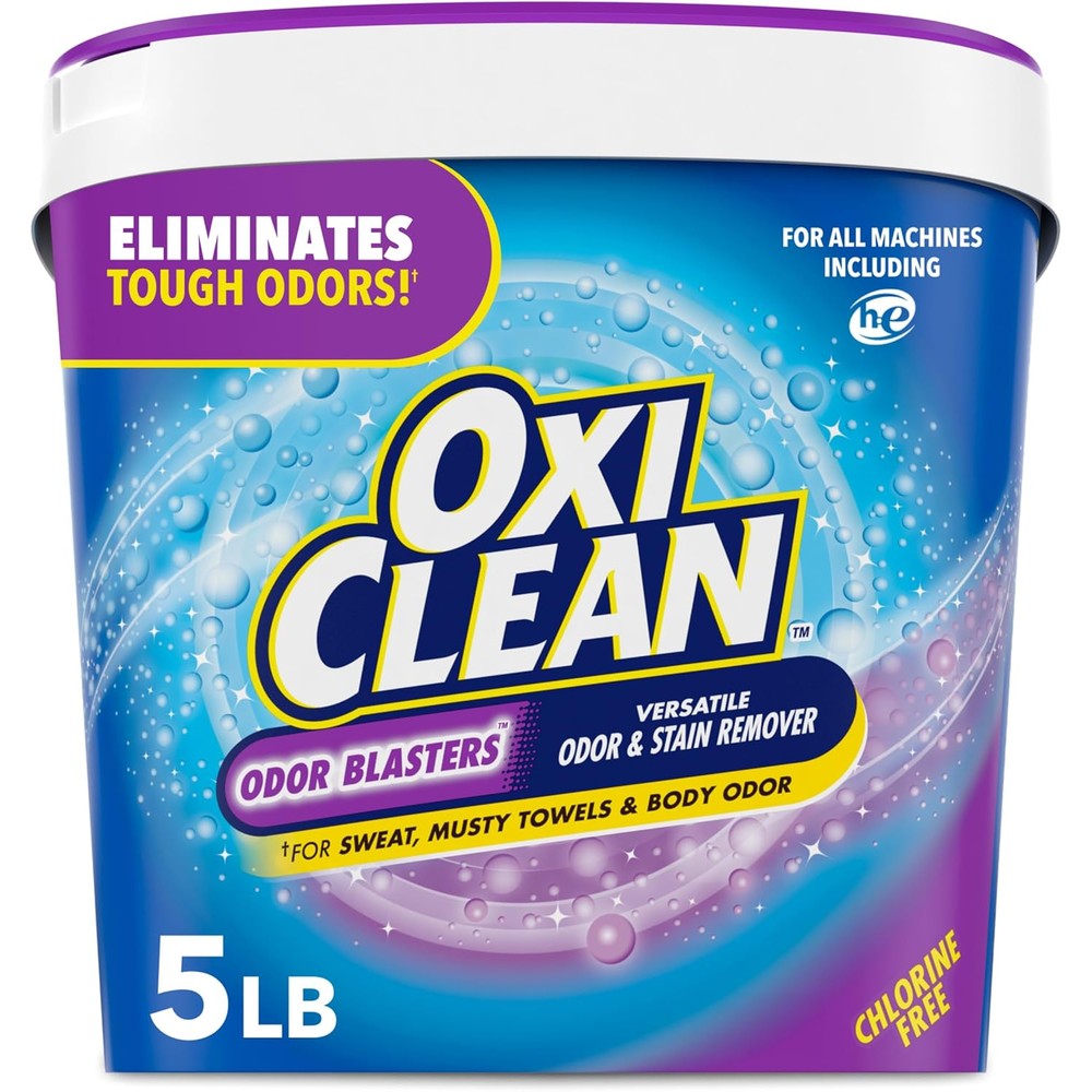 OxiClean Odor Blasters Versatile Odor and Laundry Stain Remover Powder 5 pound front view