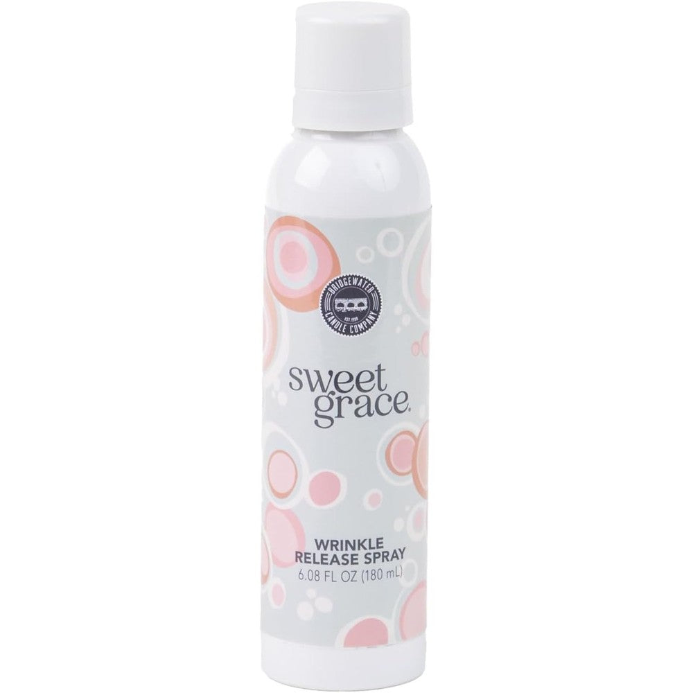 Bridgewater Candle Company Sweet Grace Wrinkle Release Spray front view fabric refresher mist