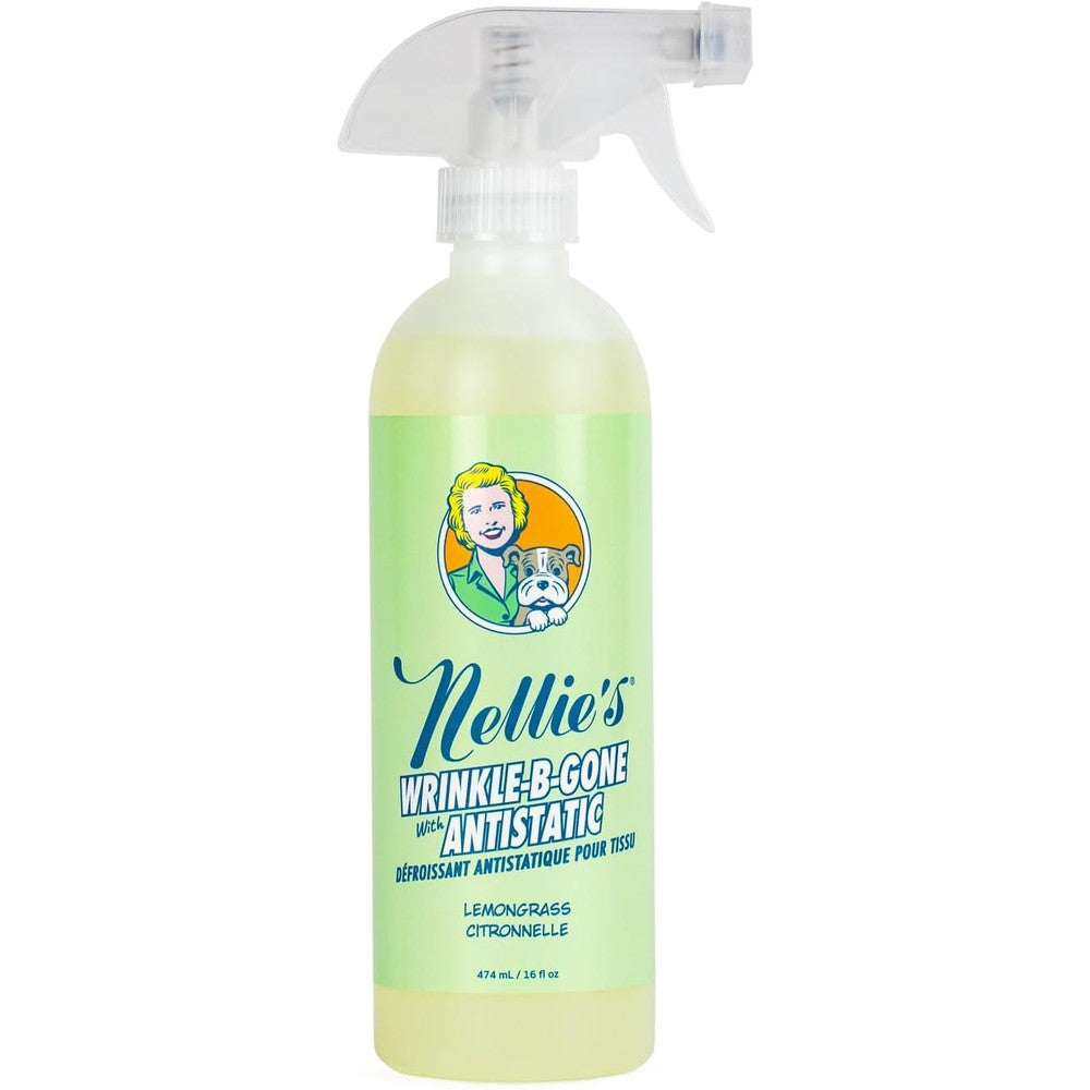 Nellies Wrinkle B Gone plant based clothing wrinkle remover front view