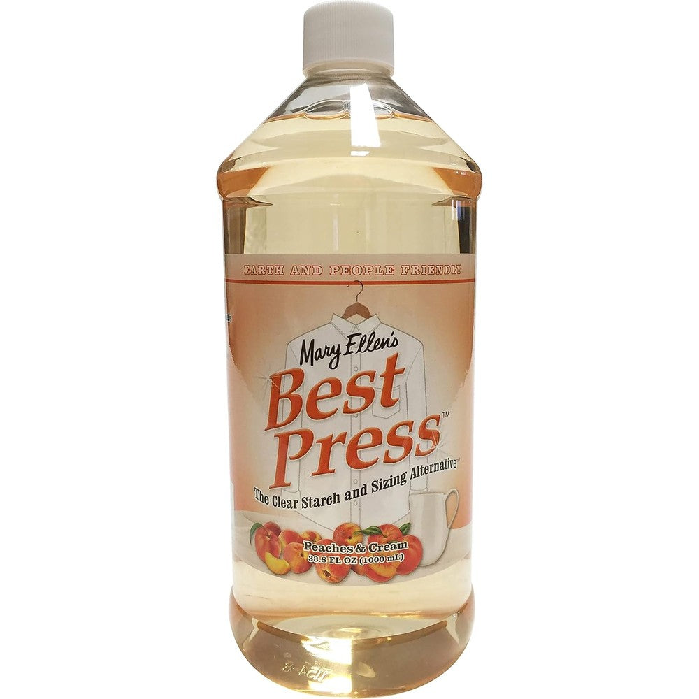 Mary Ellen Products Best Press Peaches N Cream 33.8 Ounce front view bottle