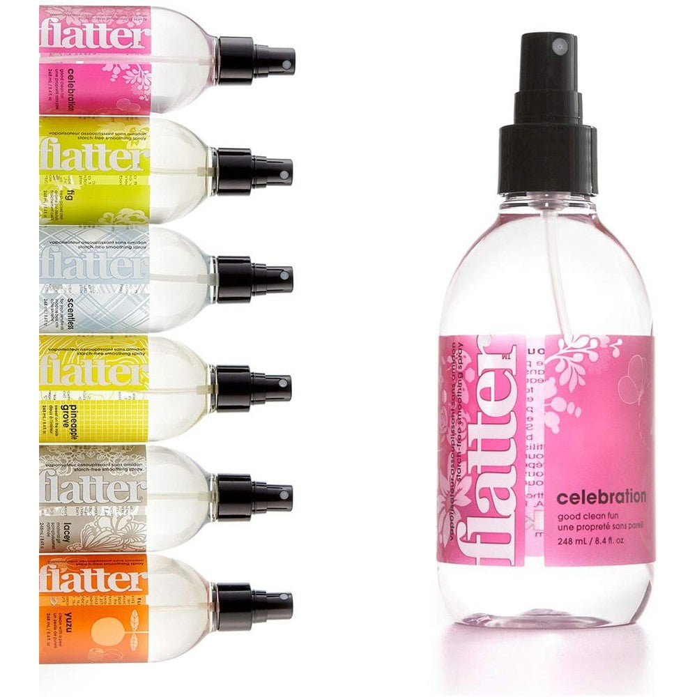 Soak Flatter Smoothing Spray Celebration front view wrinkle release