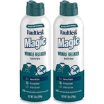 Magic Wrinkle Releaser two pack front view aerosol spray bottles for travel