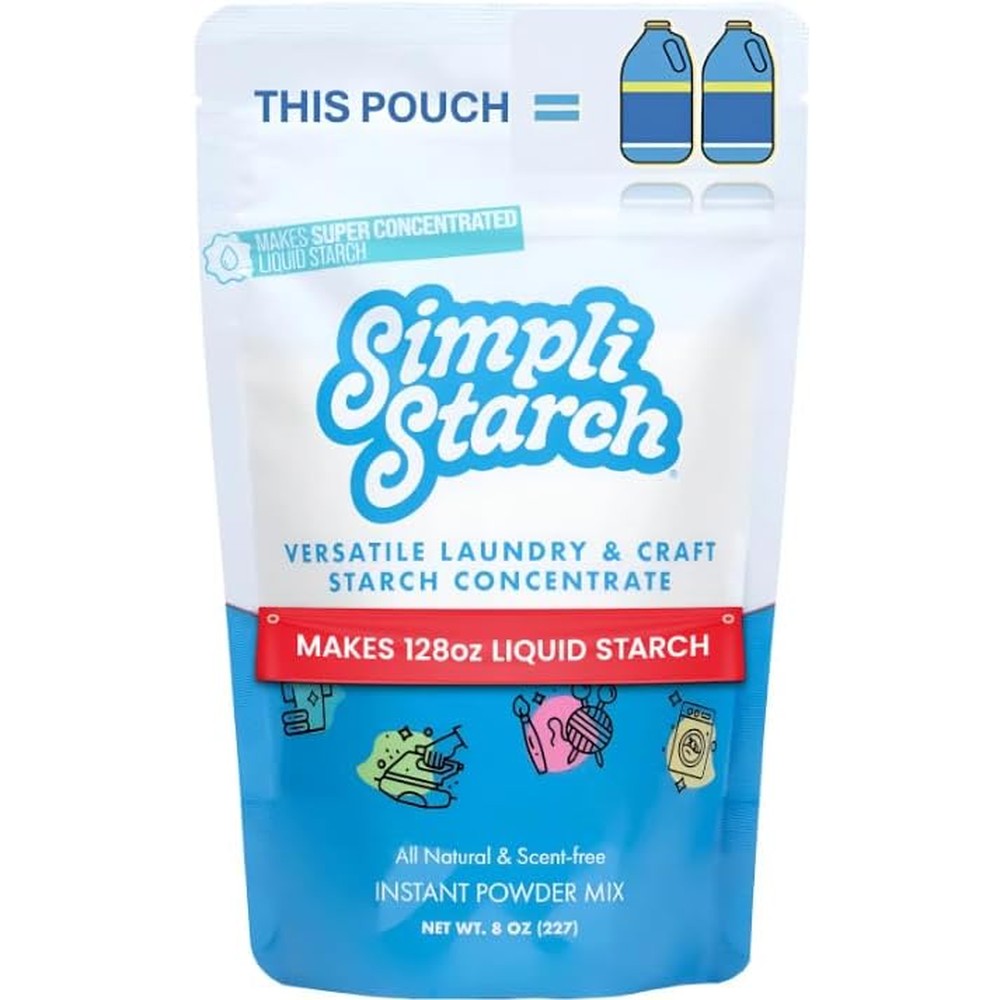 Simpli Starch dissolvable liquid starch powder mix front packaging view