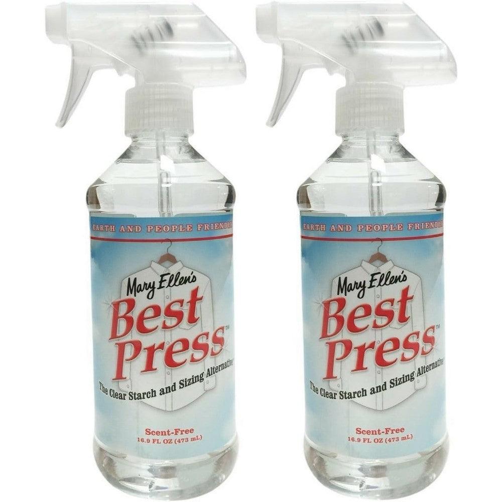 Mary Ellen Products Best Press Scent Free 2 Pack front view professional ironing spray