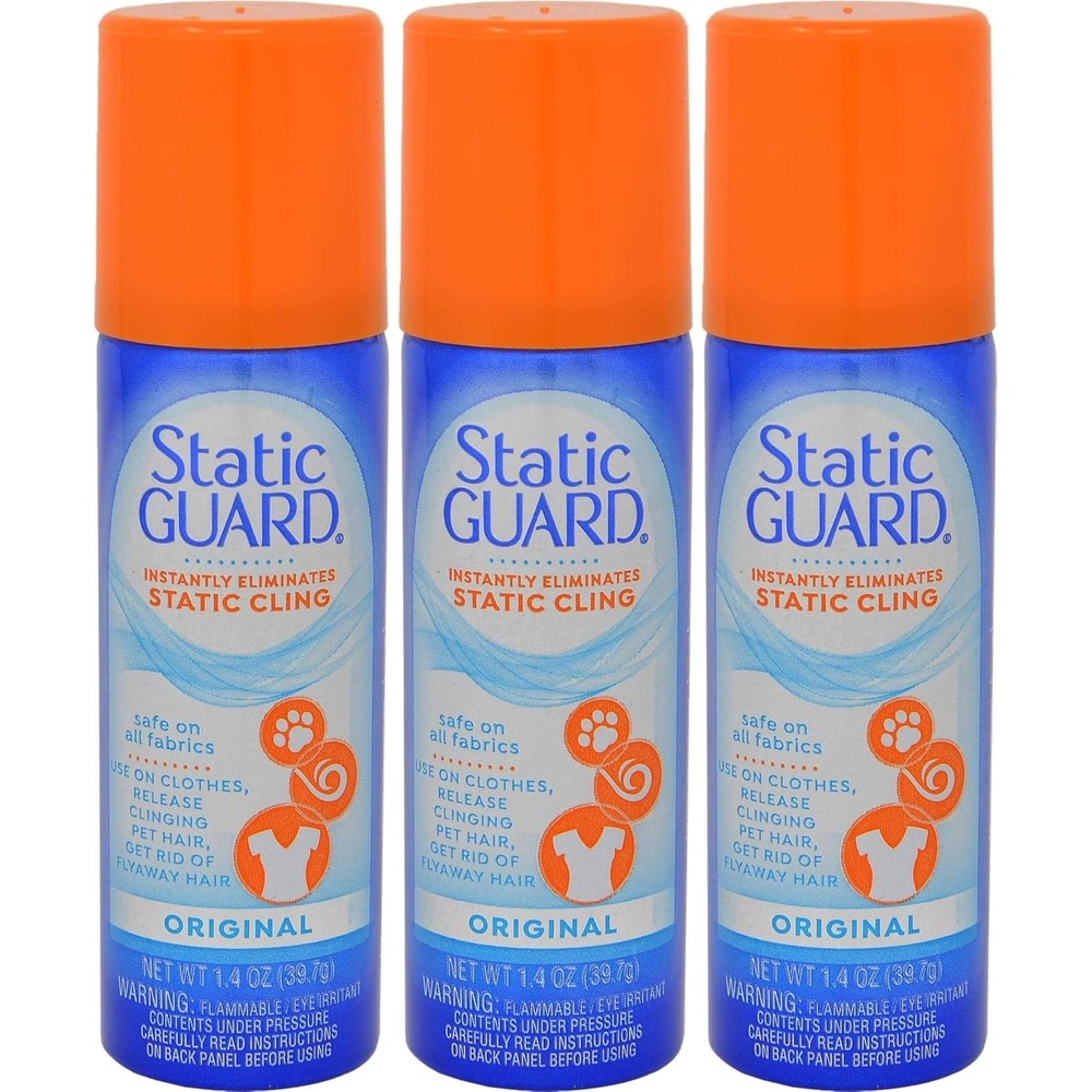 Static Guard Fabric Spray Original Scent front view anti-static solution