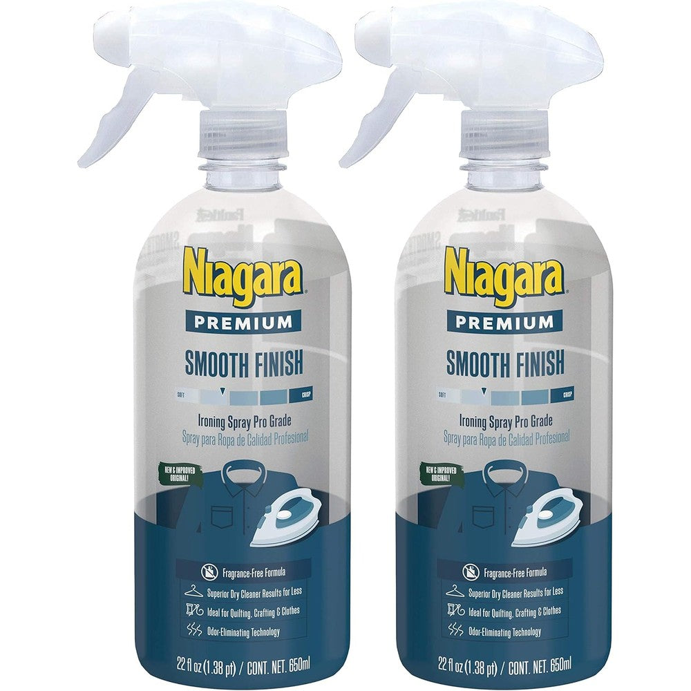 Niagara Spray Starch 22 Ounce front view non-aerosol liquid starch