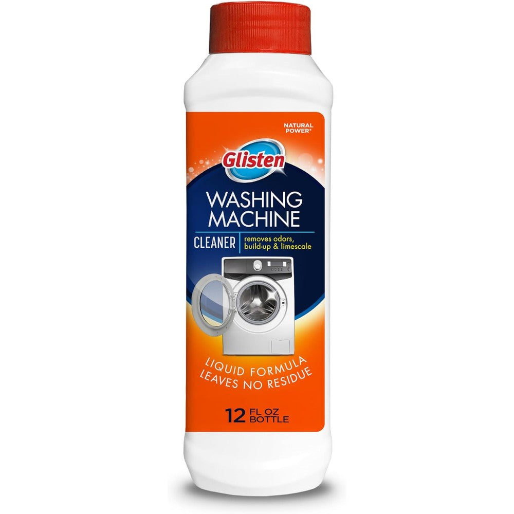Glisten Washing Machine Cleaner 12 Ounce front view for laundry maintenance