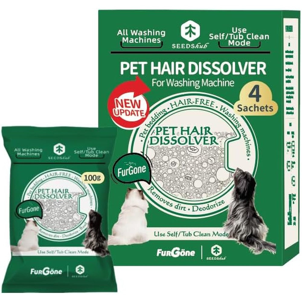 FURGONE Seedshub Upgraded Pet Hair Dissolver Pro sachet package front view