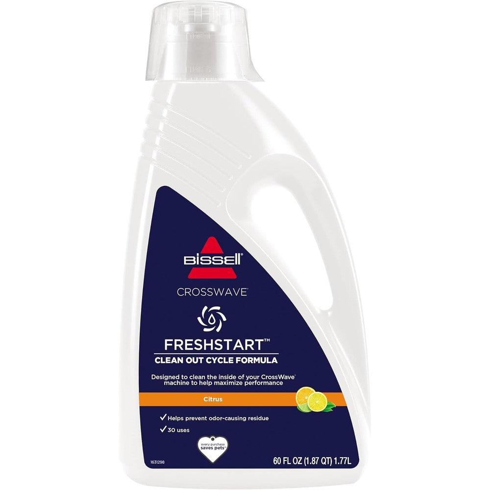 Bissell FreshStart CrossWave Cleanout Formula 60 Ounce front view bottle.