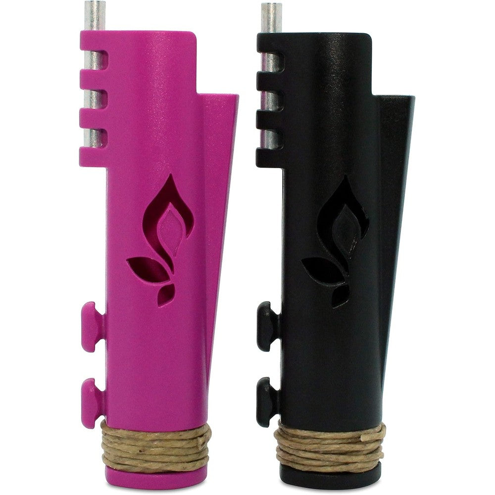 Hemplights Hemplighter 2 pack black and purple cases front view authentic USA import.
