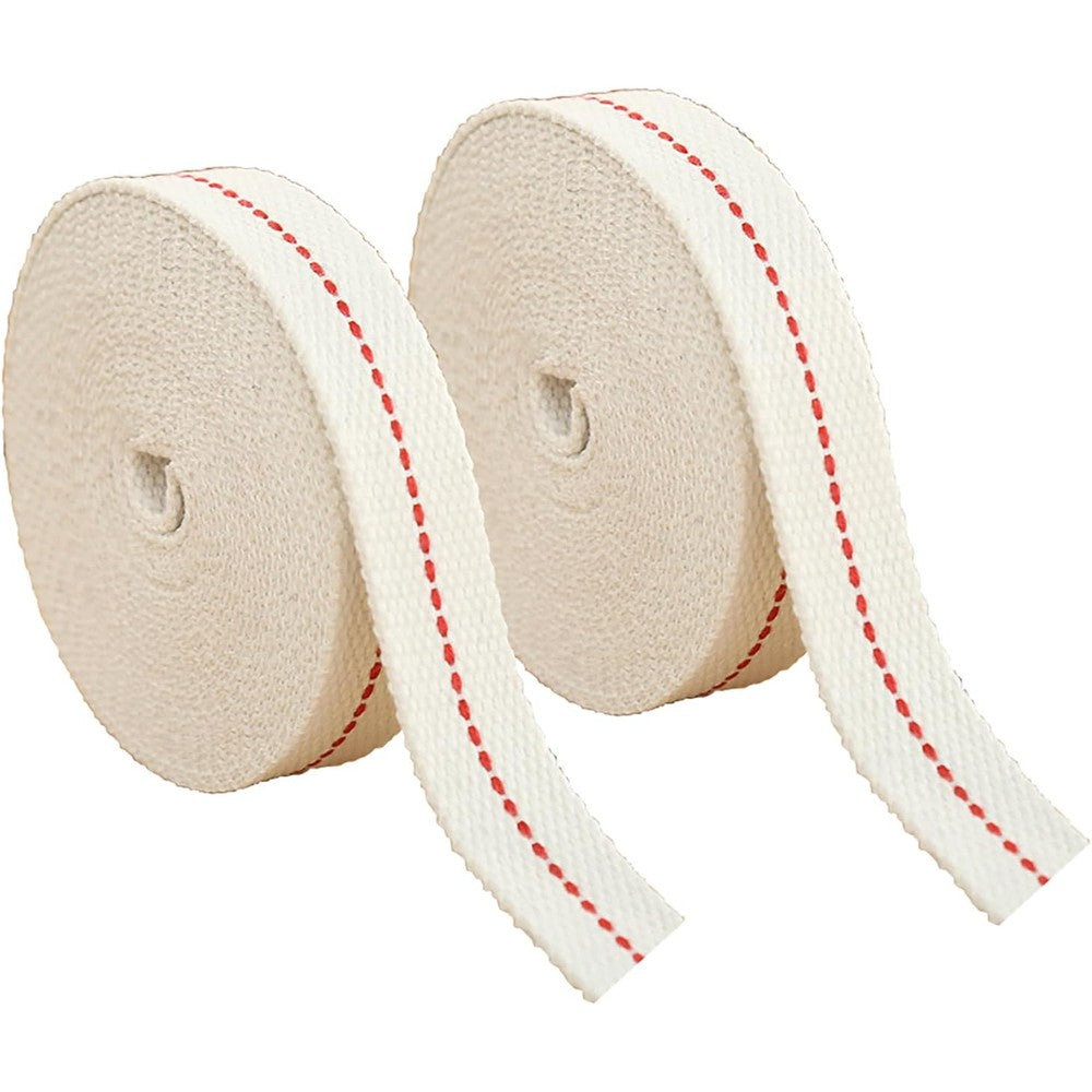 EBAIJQUO nature cotton oil lamp wick rolls front view for kerosene lanterns