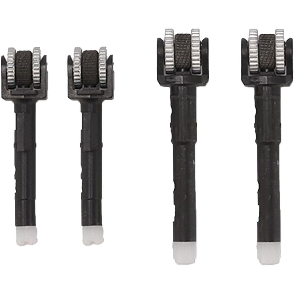 Clipper flint wheel replacement barrel pack showing front view of four black spark mechanisms.