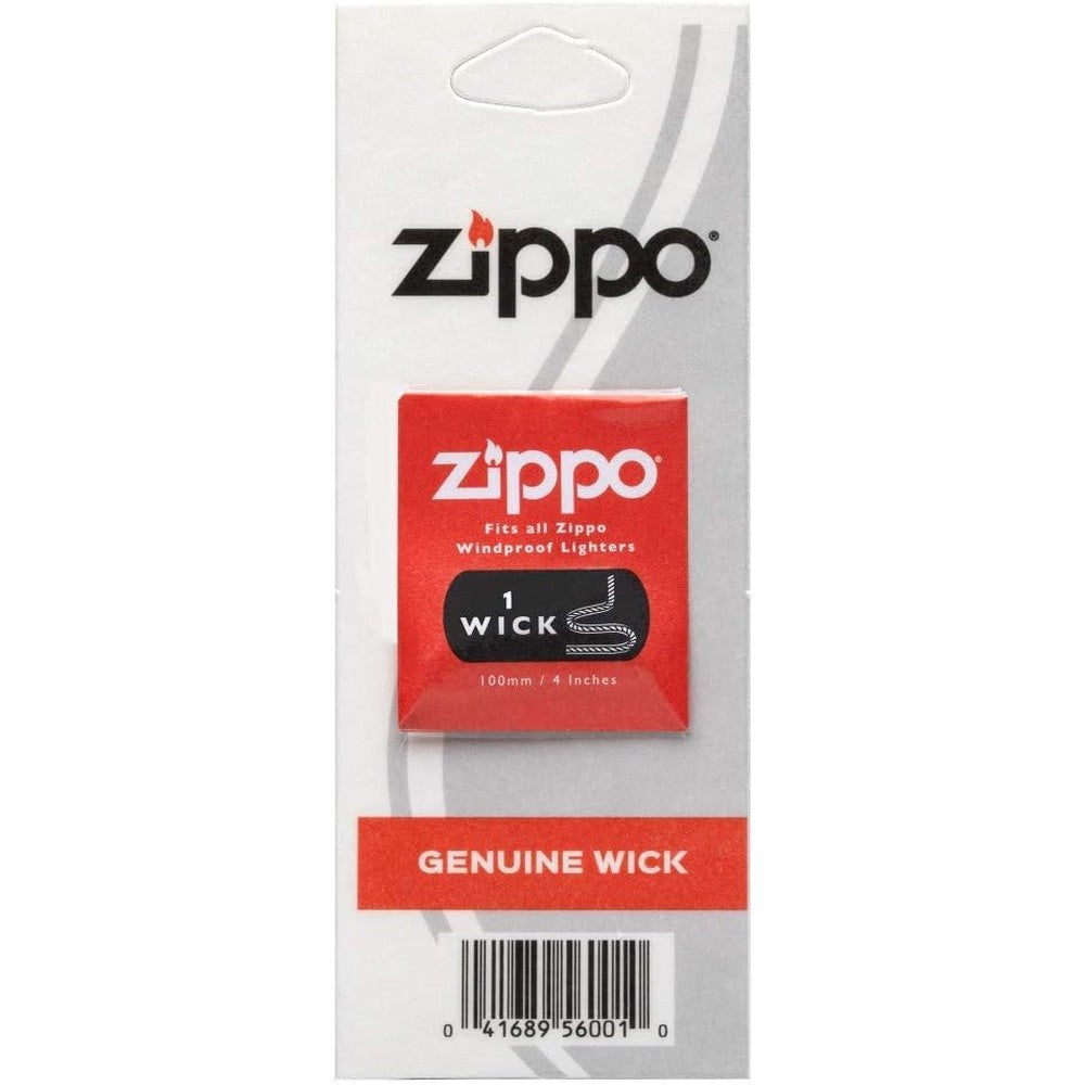 Zippo Genuine Replacement Wicks Pack of Six front view packaging.