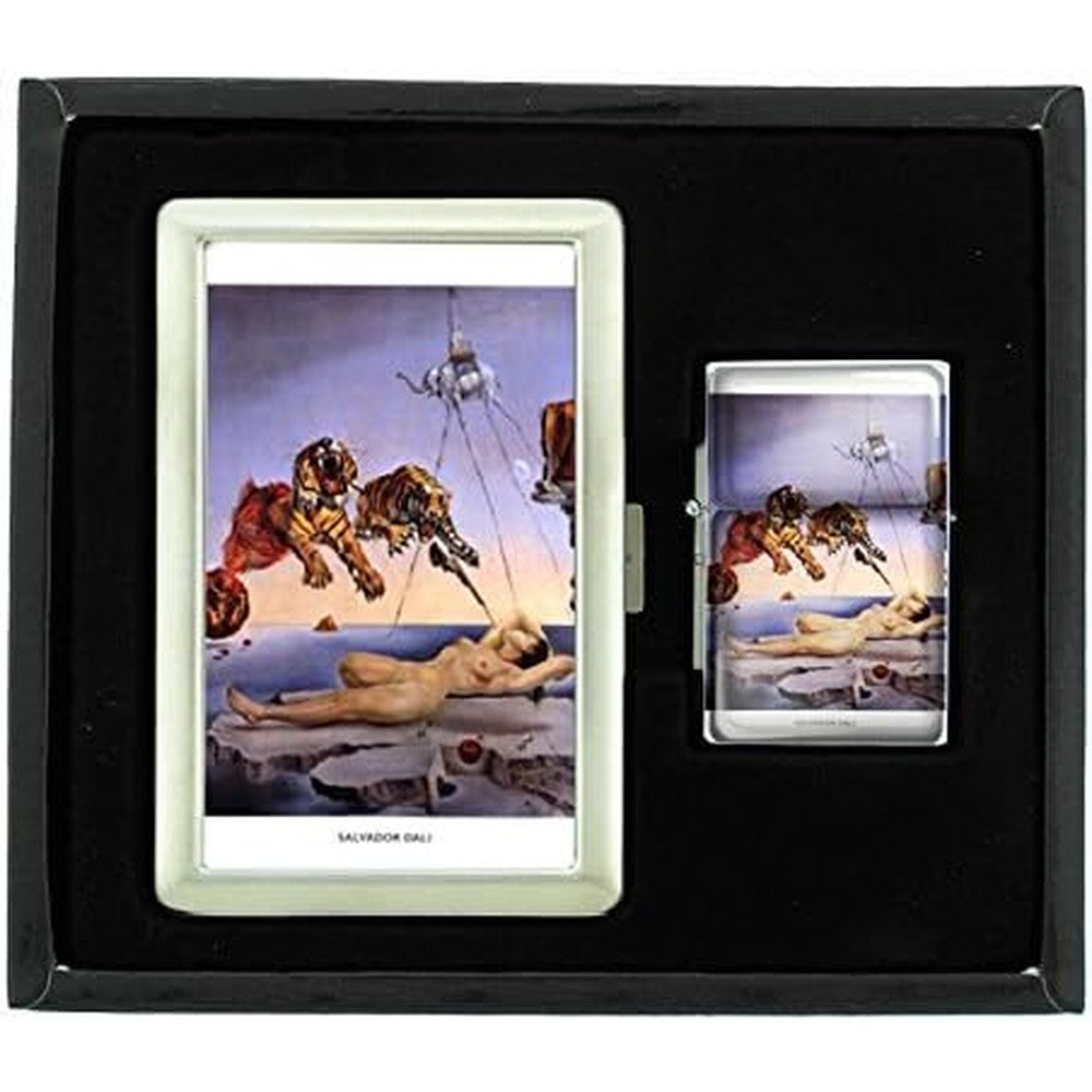 Perfection In Style Salvador Dali Nude Dream Tiger gift set front view featuring surrealist art.